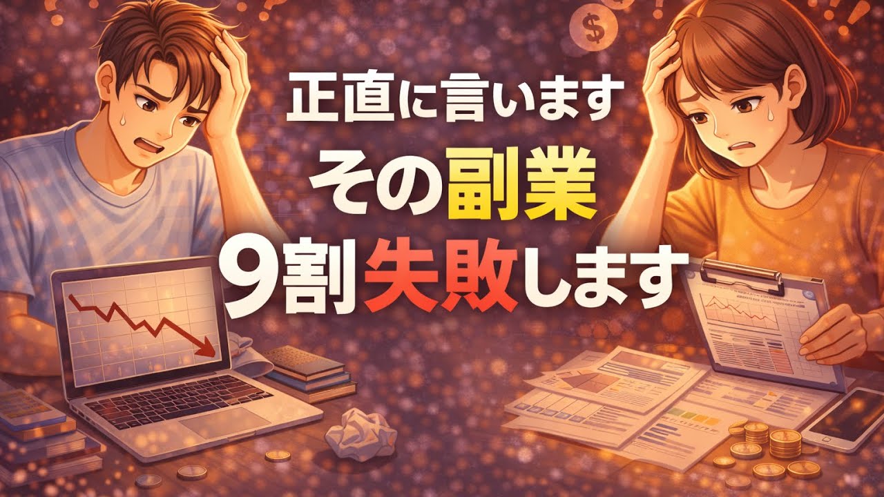 正直に言います。その「副業の始め方」、9割の人が失敗します #副業#副業失敗#お金の知識#稼げない理由#働き方#正直に言います #副業#副業失敗#お金の知識#稼げない理由#働き方 