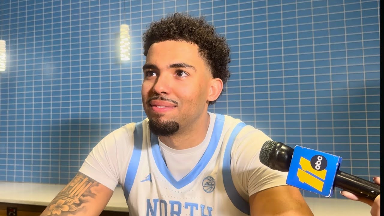 Elijah Davis Talks Senior Night Experience + Win Over Clemson | UNC Basketball 