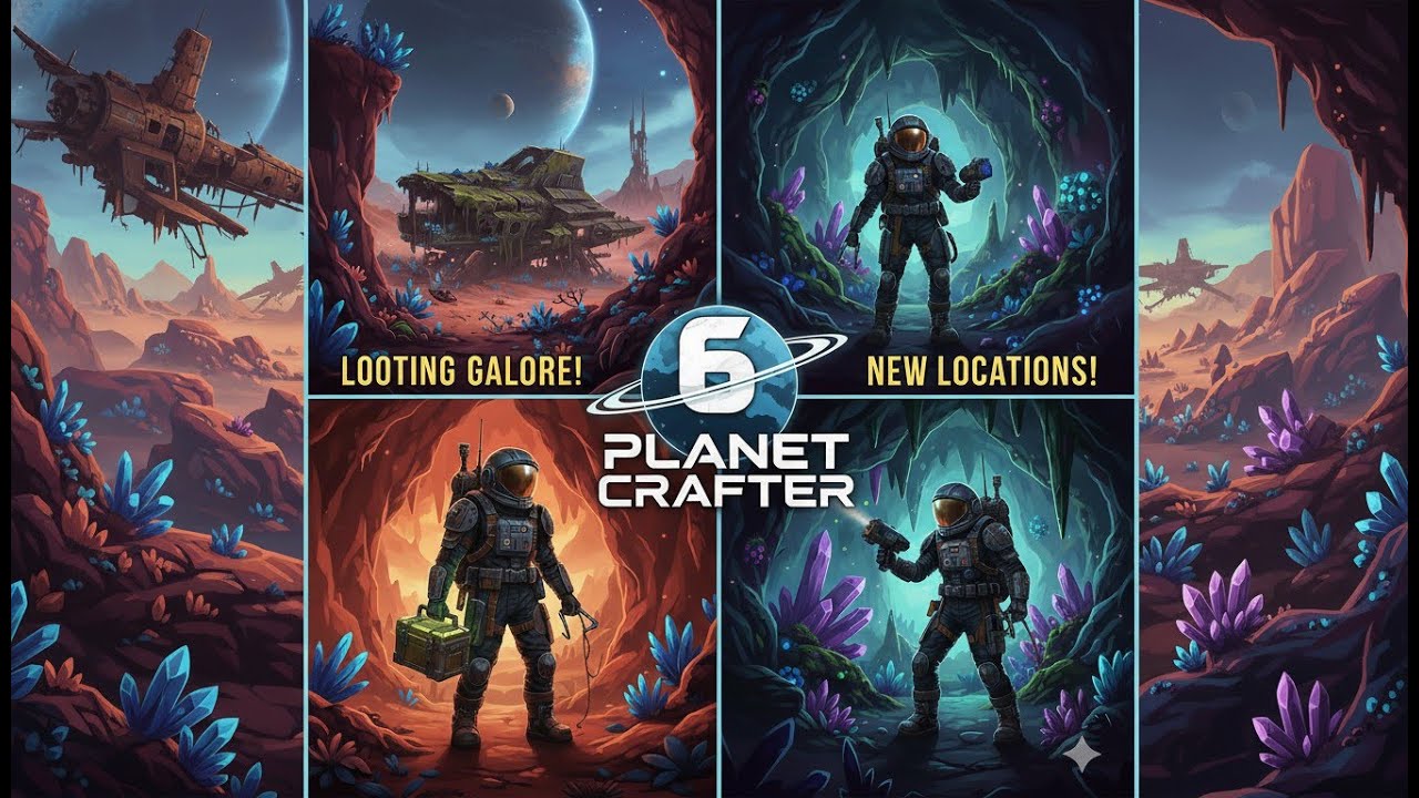 The planet crafter E6: Epic looting & new locations explored