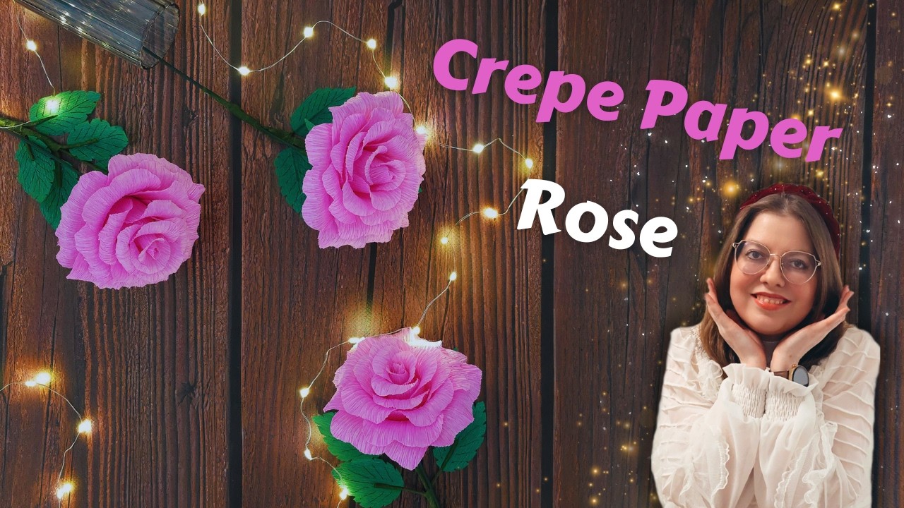 DIY Crepe Paper Rose | How To Make Paper Flowers