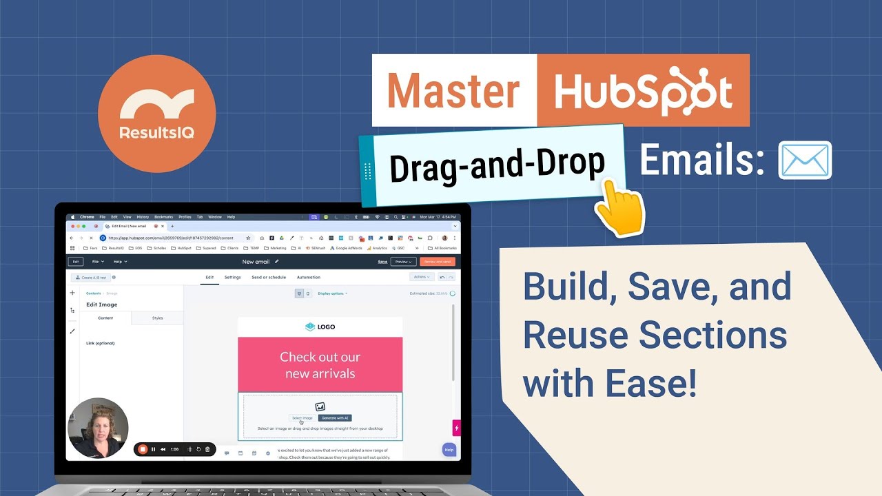 🖱👆 Master HubSpot’s Drag-and-Drop Emails: Build, Save, and Reuse Sections with Ease! 👆🖱