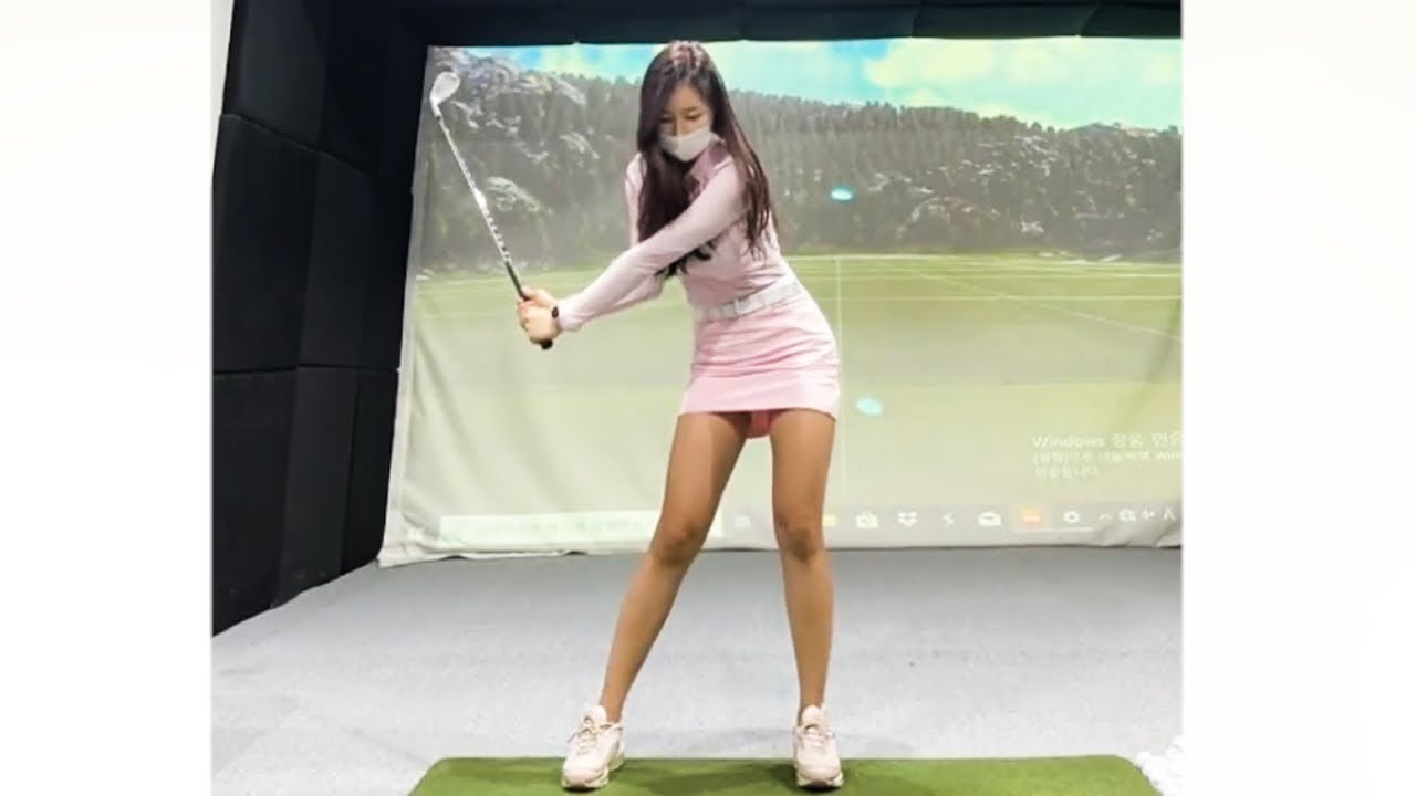 치킨윙 골프레슨! KLPGA 최민채 프로의 골프스윙과 골프레슨!