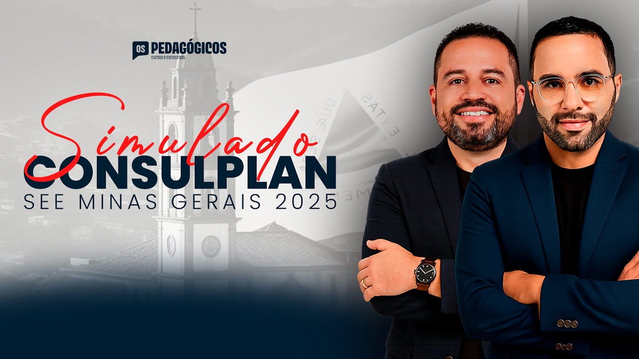 Simulado Consulplan SEE MG 2025 | Prof. Carlinhos e Prof. William