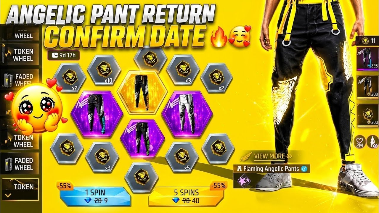 🤩🔥Angelic Pant return confirm date 2026😲| angelic pant return | ff angelic pant event | ff new event