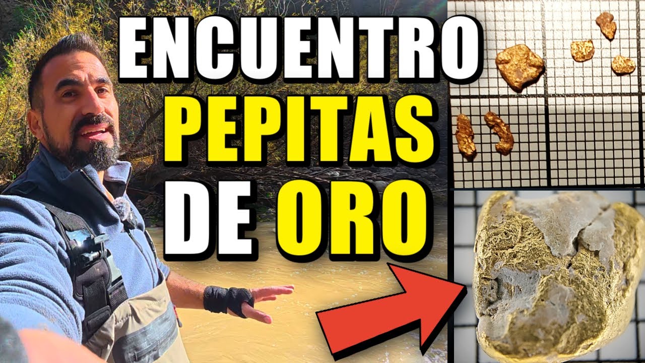 ENCUENTRO UNA PEPITA DE ORO REAL EN UNA GRIETA DEL LECHO DE ROCA  (Increíble hallazgo)