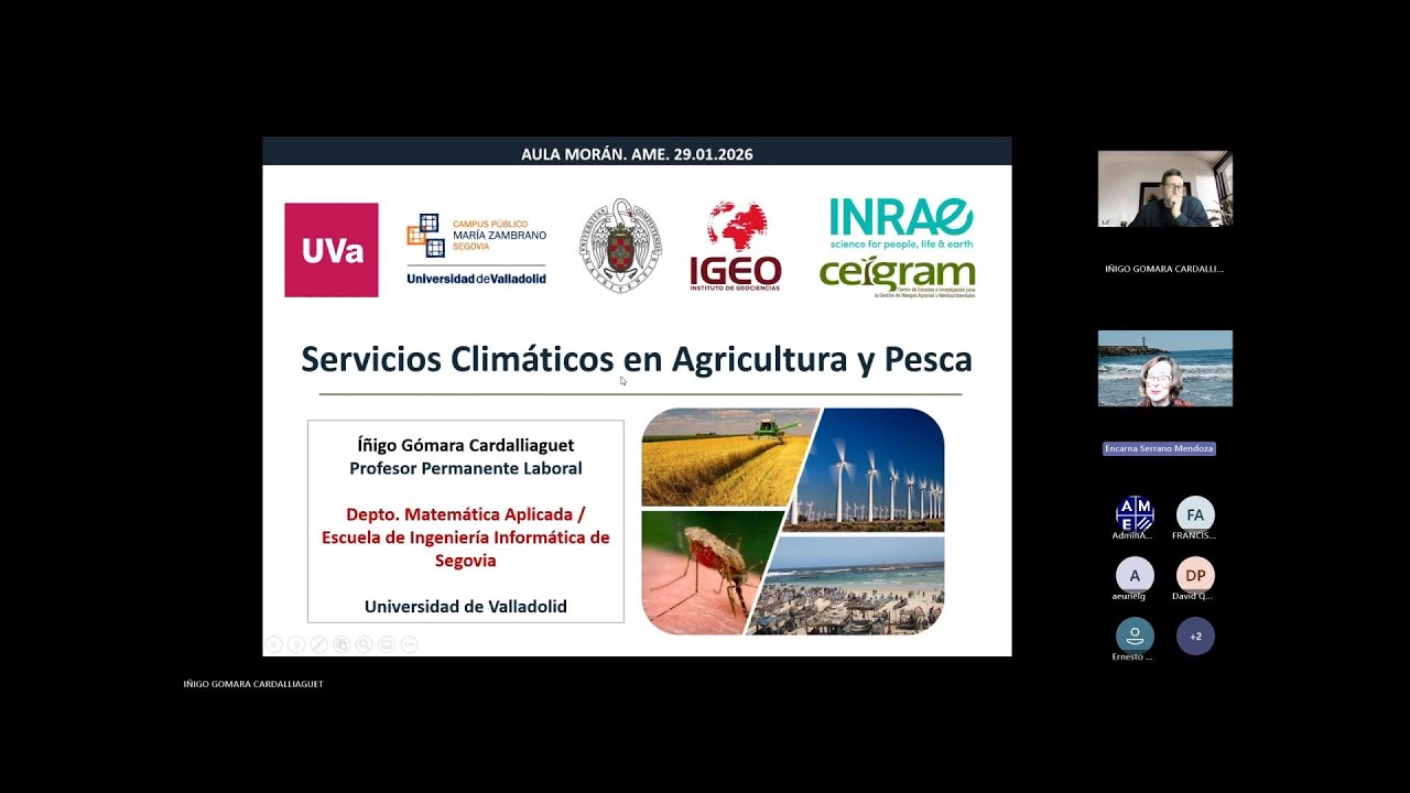 SERVICIOS CLIMÁTICOS EN AGRICULTURA Y PESCA