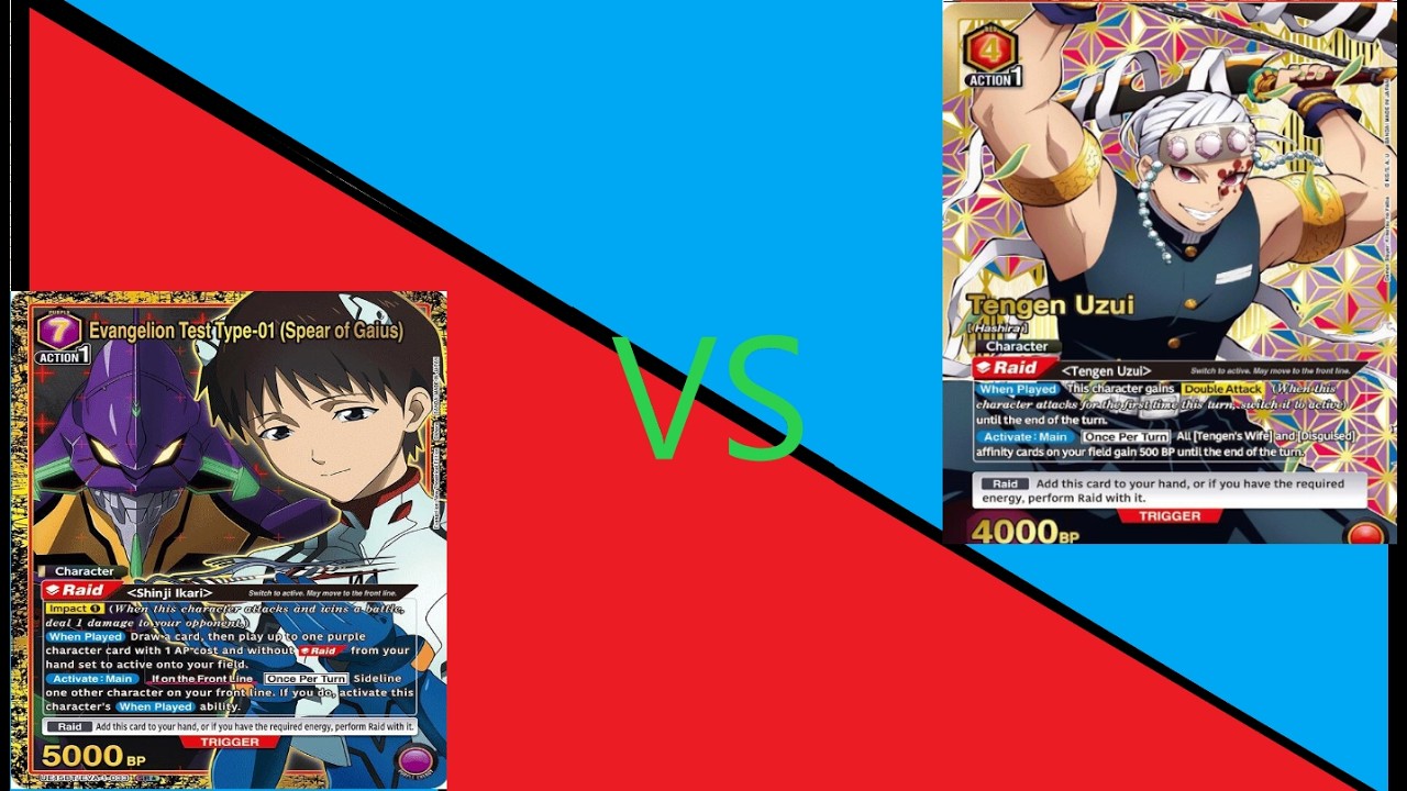Union Arena Locals 03/12 Round 1 Red Demon Slayer (Tengen's Wives) vs Purple Evangelion (Gaius)