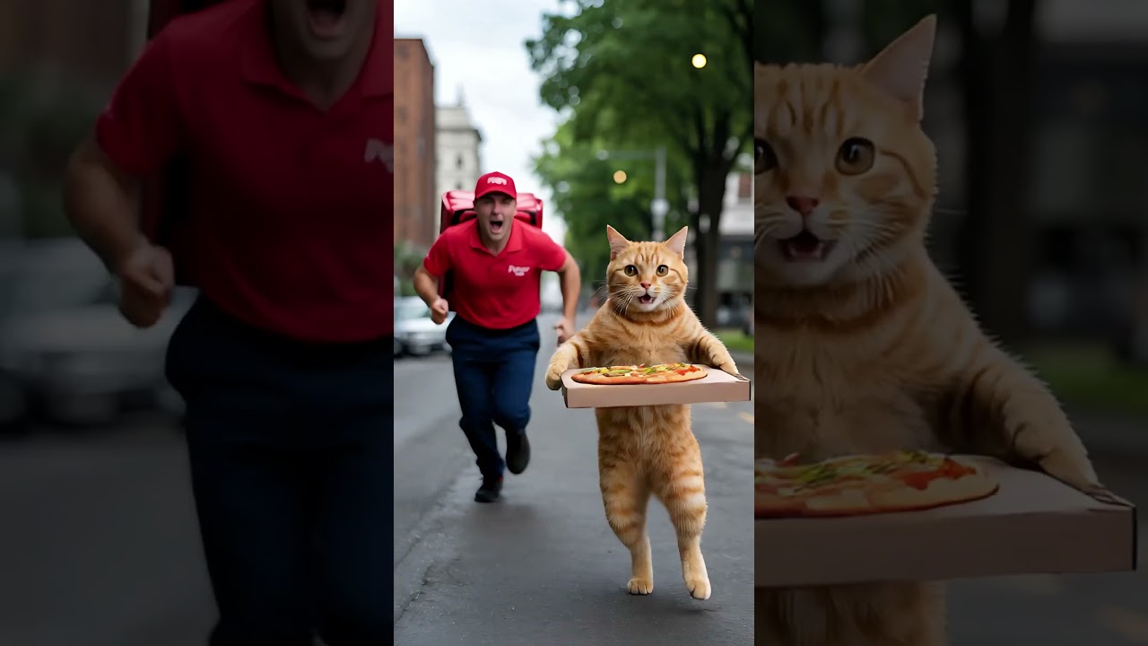 Delivery Man Shocked by Cat Crime! 
