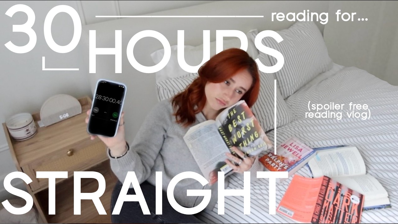 reading for 30 HOURS STRAIGHT (spoiler free reading vlog)