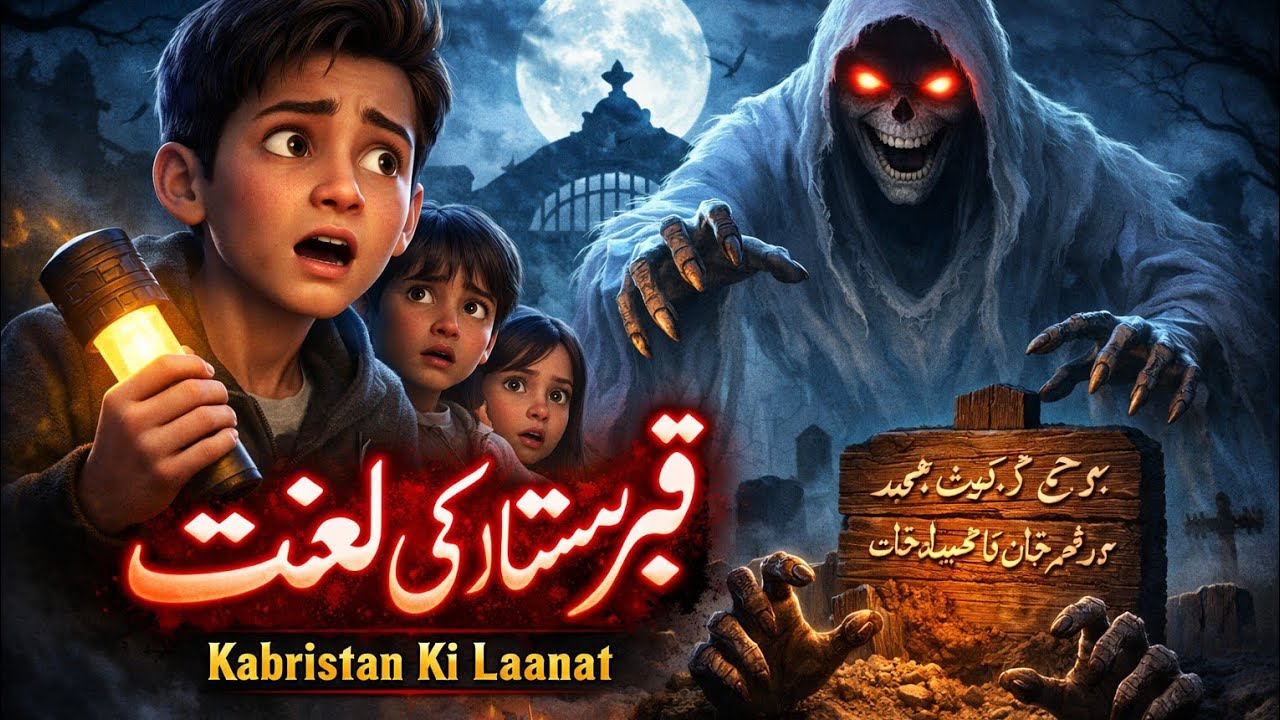 Purana Kabristan Aur Bhoot 👻 | Scary Horror Cartoon Urdu