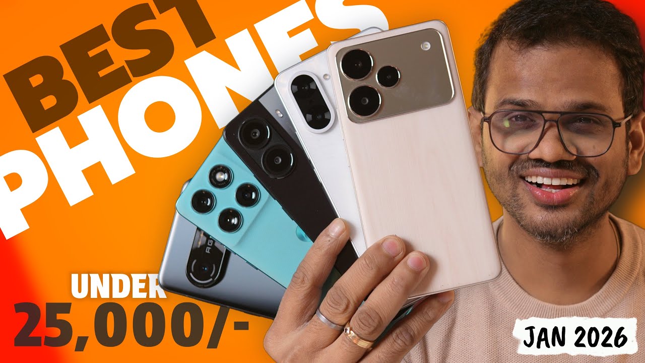 TOP 5 Best Phone Under 25000 - January 2026🔥 Best Mobile Under 25k
