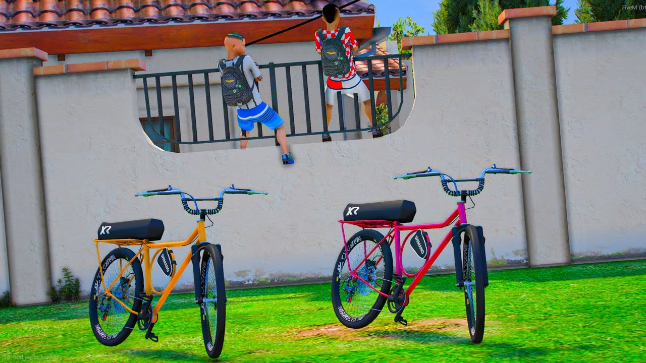 FUGIR DA ESCOLA PRA IR DAR GRAU DE BIKE no GTA 5 O FILME