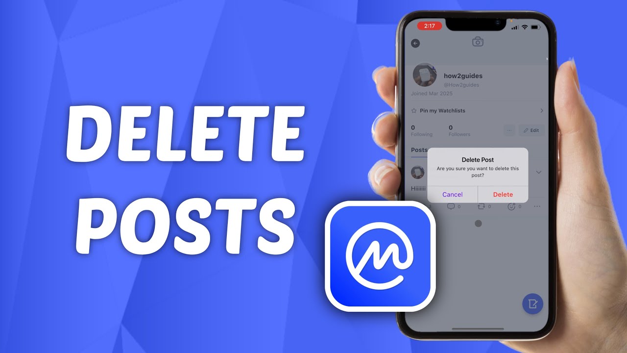 How to Delete Post on CoinMarketCap