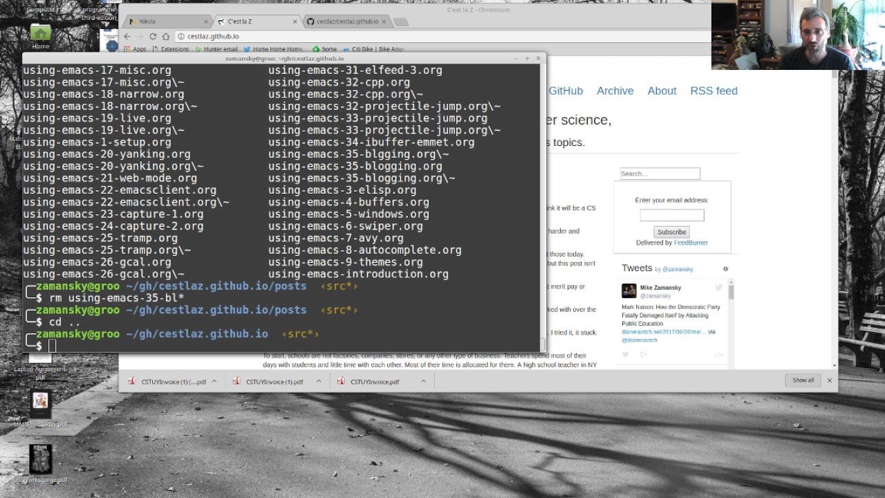 Using Emacs 35 - blogging