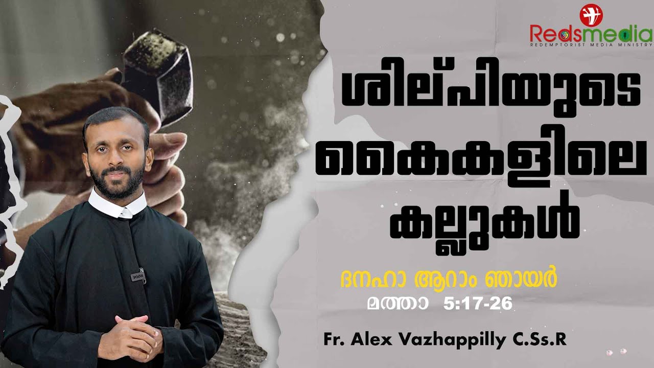 ശില്പിയുടെ കൈകളിലെ കല്ലുകൾ |Fr. Alex Vazhappilly C.Ss.R #sundayhomily #sunday #sundaysermon