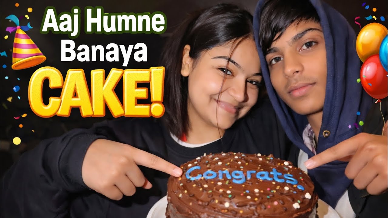Cake Bana Ya Bigad Gaya? 😂 | Bhai–Behen Vlog”@jigyasarajputvlog8442 