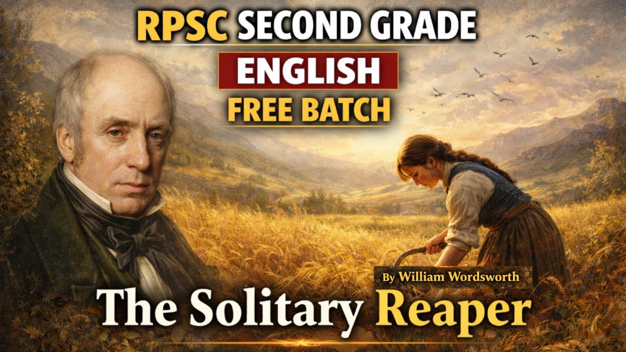 William Wordsworth – The Solitary Reaper | Line by Line Explanation