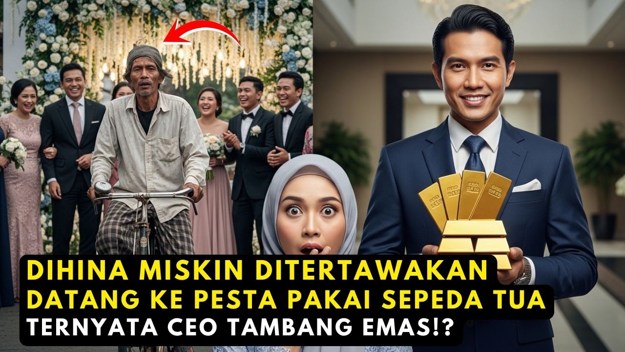DIHINA MISKIN! Pria Ini Bawa Sepeda Emas 78 Miliar ke Nikahan Mantan! Tamu Melongo!