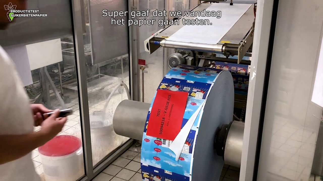 Productietest suikerbietenpapier [NL ondertiteling ]