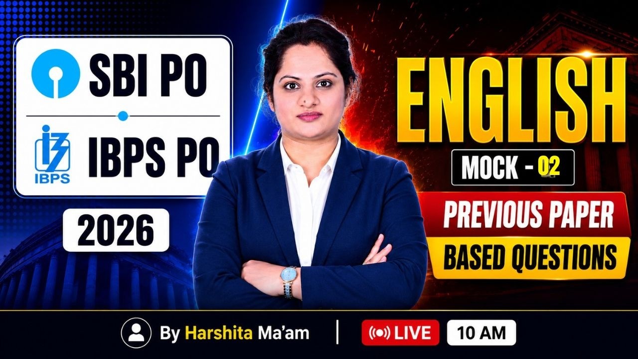 SBI PO & IBPS PO English Class 2026 | Bank English Mock Test 02 | Banking English | Harshita Mam