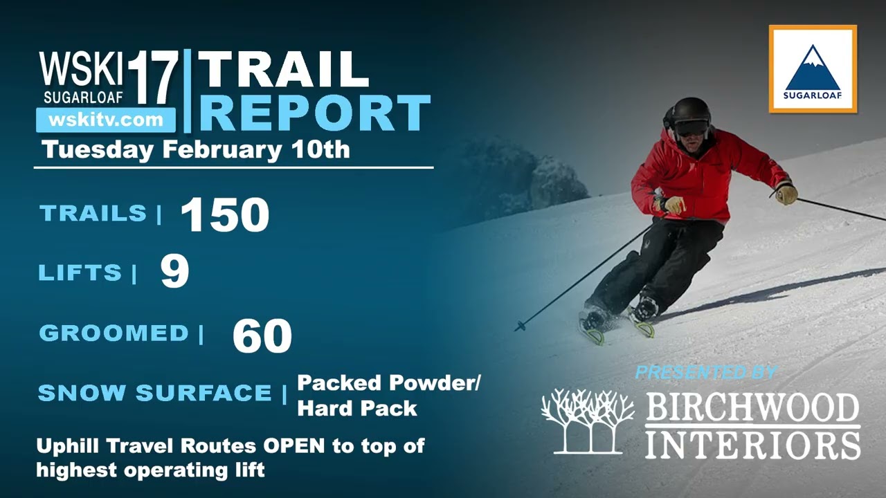 WSKI Latest Local Forecast and Trail Conditions Feb 10, 2026