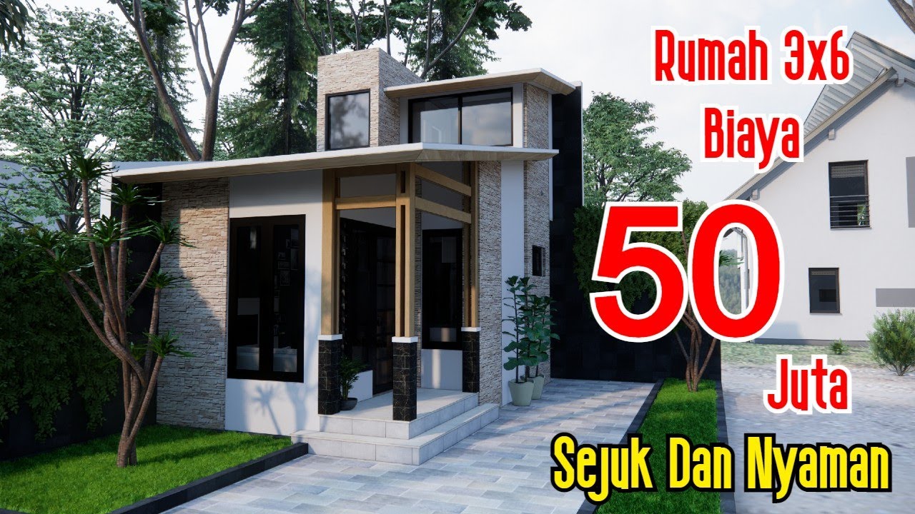 Tiny House! Bangun Rumah 50 jutaan 3x6 m SEJUK & NYAMAN