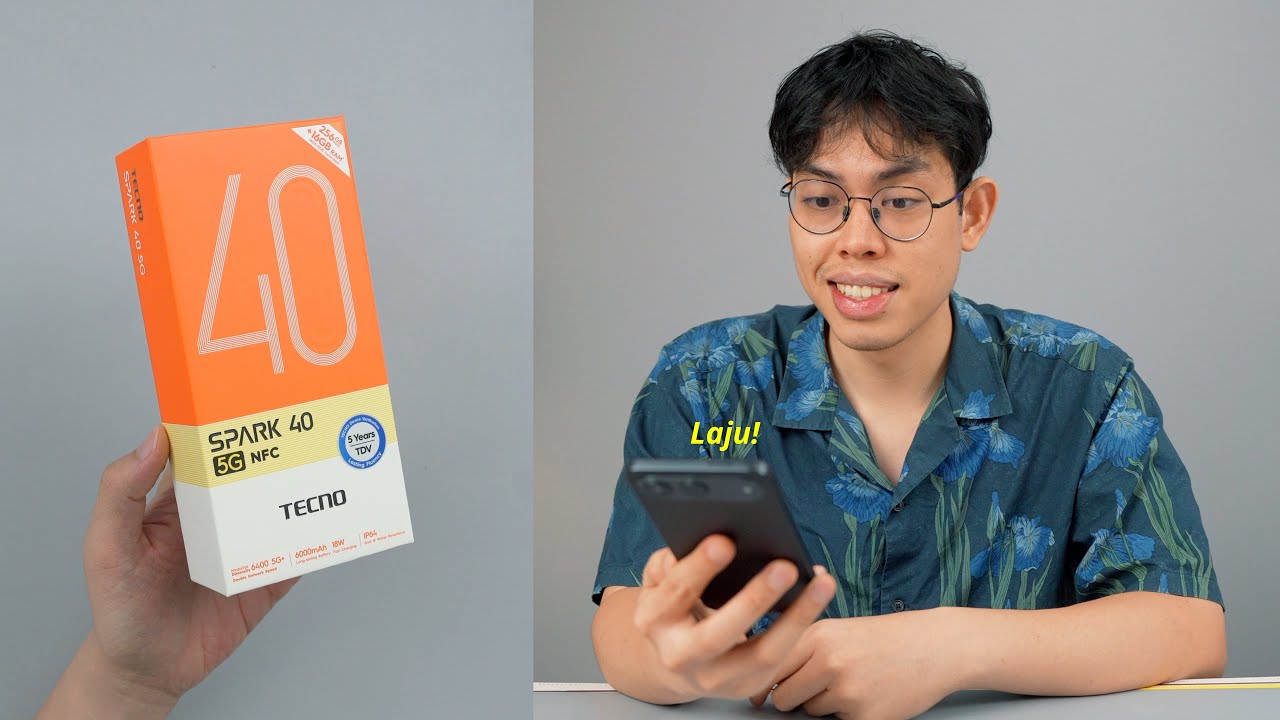 Fon RM6XX paling syok tahun ni??  - Unboxing Tecno Spark 40 5G