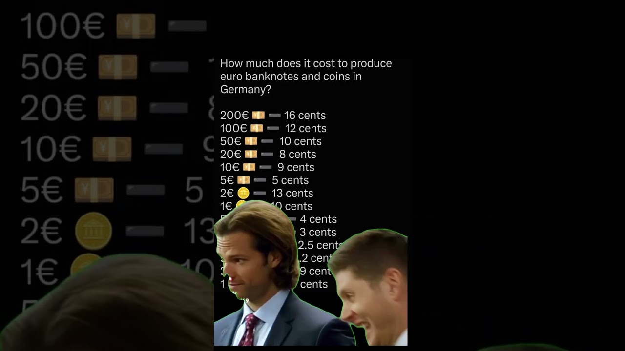 How much does your money cost to make? 💶 #euro #currency #manufacturing