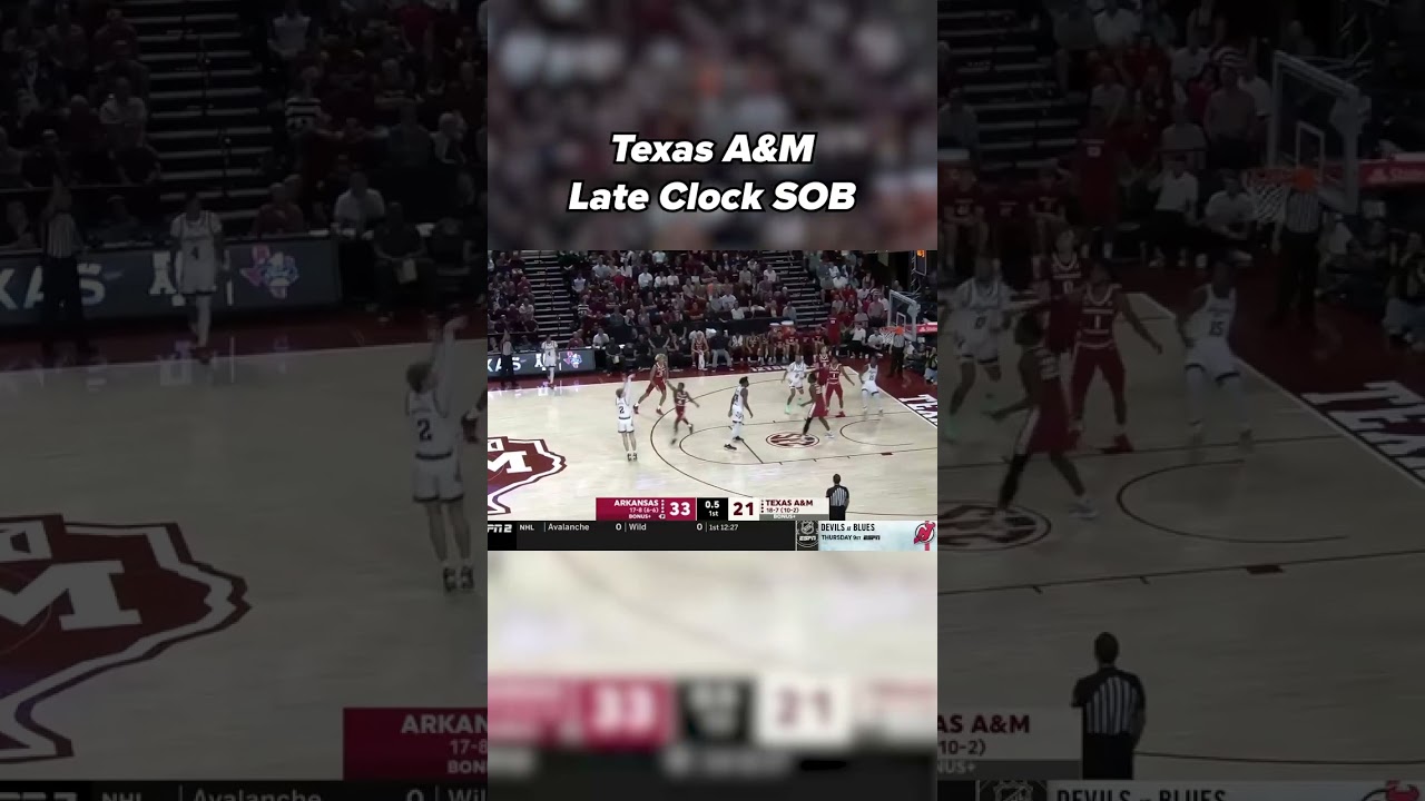 Texas A&M with a short clock side out #basketballsets #collegebasketball #basketball