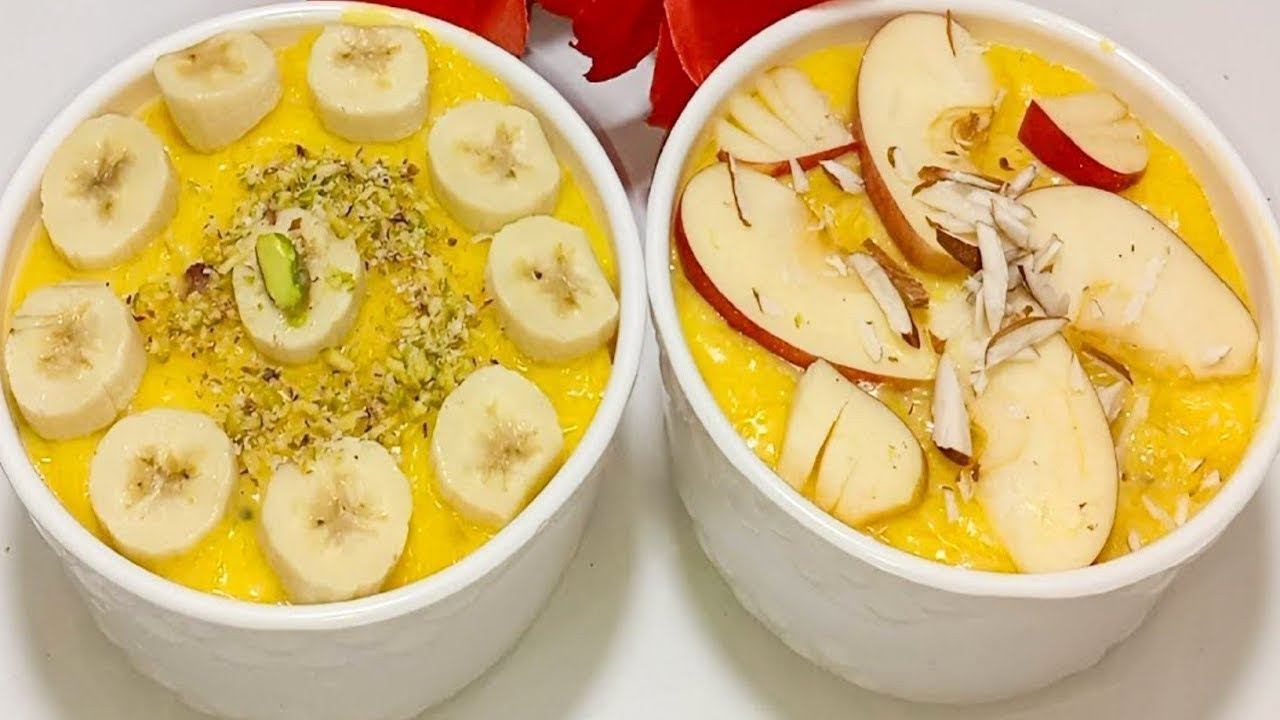 Fruit Custard  Recipe | Perfect 1 little Milk Custard | Special Dessert recipe 
