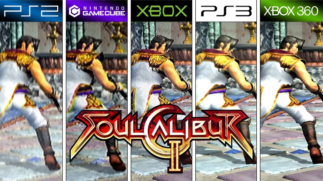Soulcalibur II (2002) PS2 vs GameCube vs XBOX vs PS3 vs XBOX 360
