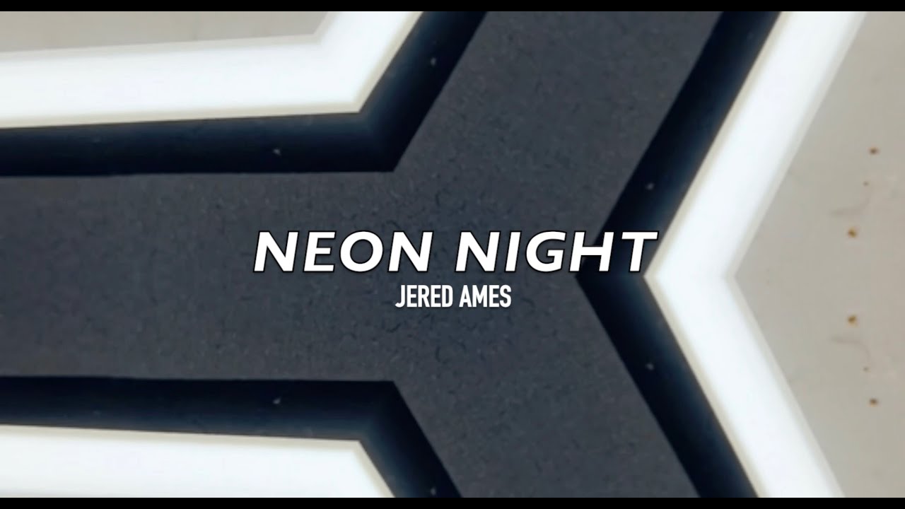'NEON NIGHT' by Jered Ames - OFFICIAL LYRIC VIDEO