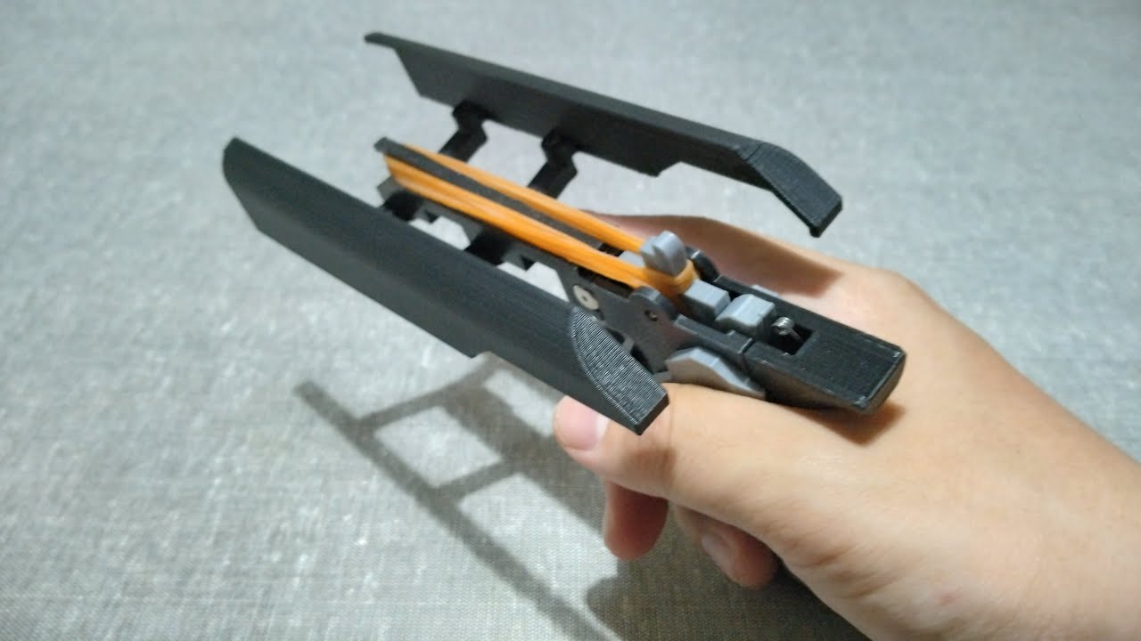 展開型ゴム銃を作ってみた