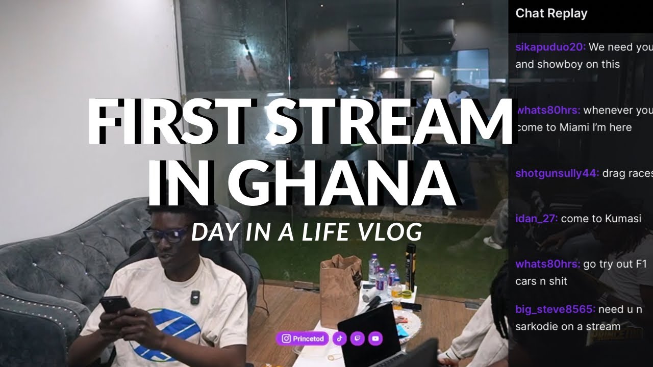 FIRST STREAM IN GHANA -  Getting Everything Ready Live !