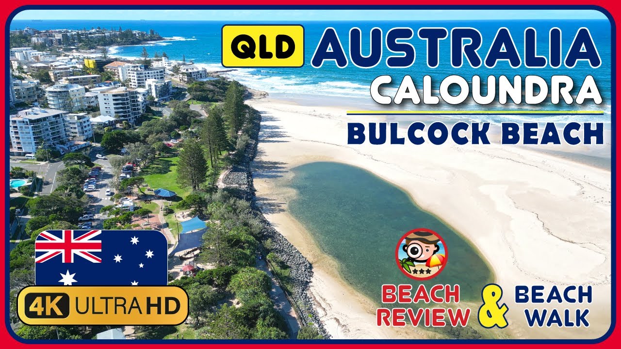 Bulcock Beach Caloundra Sunshine Coast 🇦🇺🦘4k Walking Tour / Beach Walk & Review