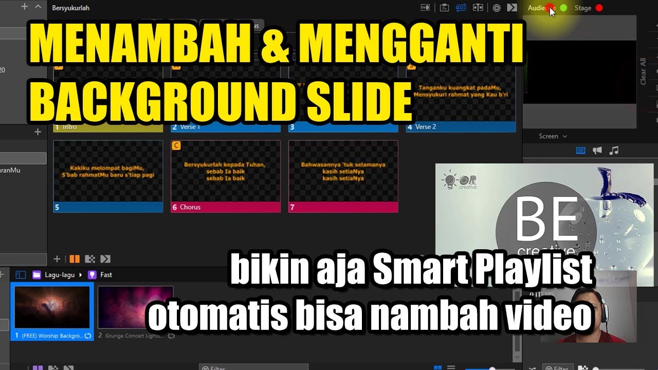 Mengatur Media dan Background Video | Tutorial ProPresenter 7