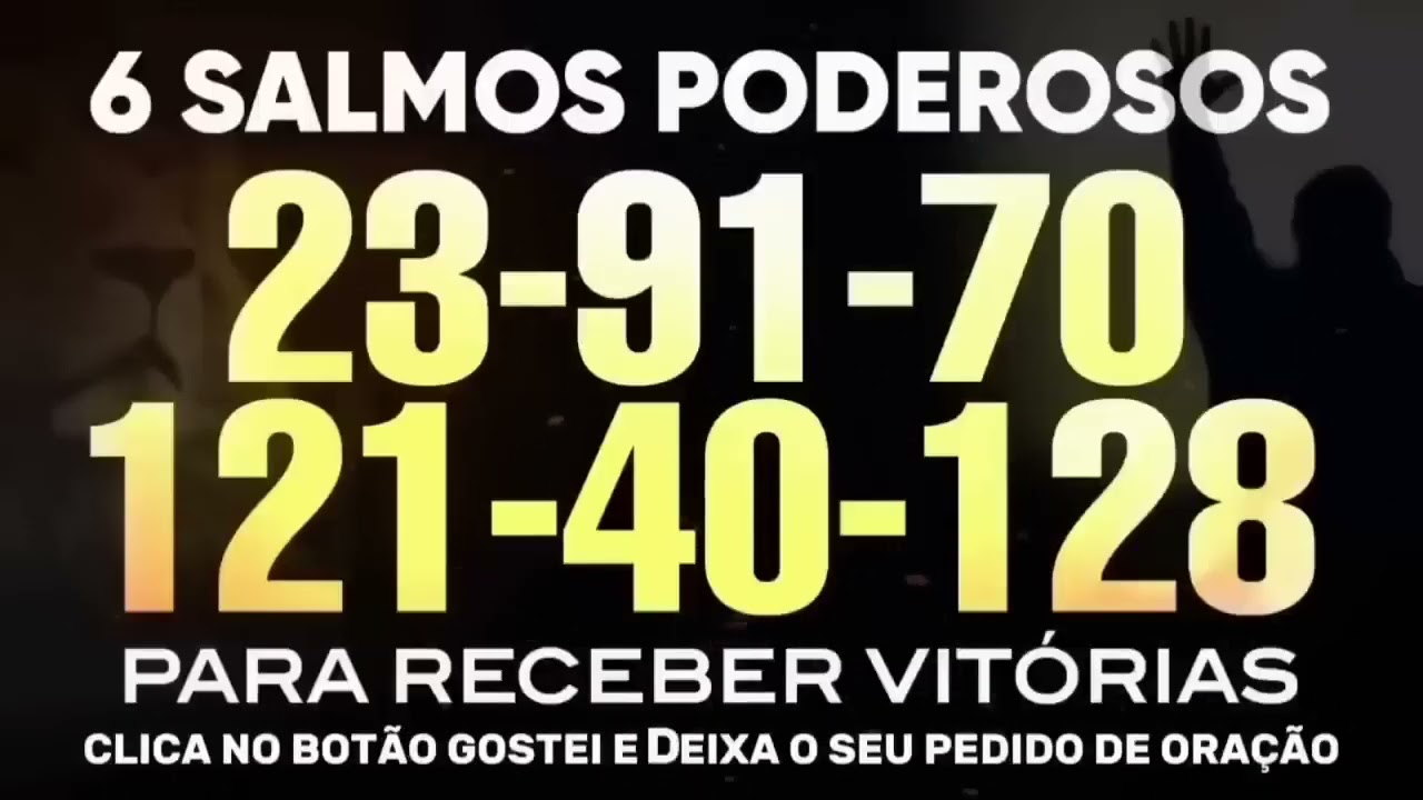 6 SALMOS PODEROSOS SALMO 23, 91, 70, 121, 40 e 128 PARA RECEBER VITÓRIA 🏆