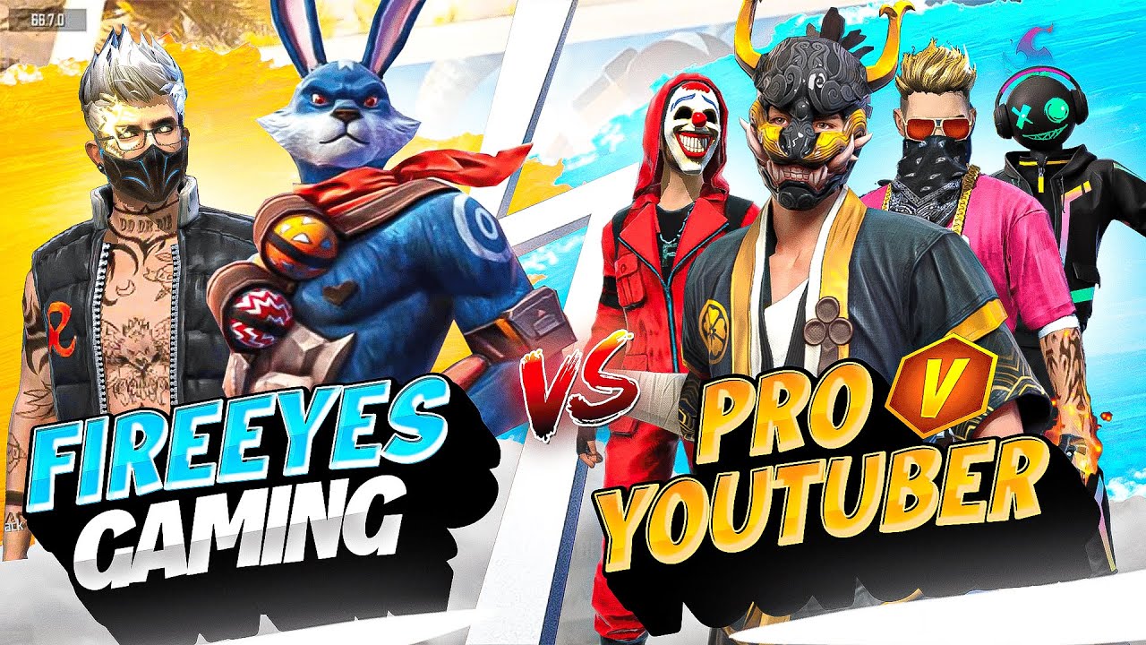 FireEyes vs. Pro V Badge YouTuber 🤯 Kill Chori Challenge Gone Wrong || Free Fire