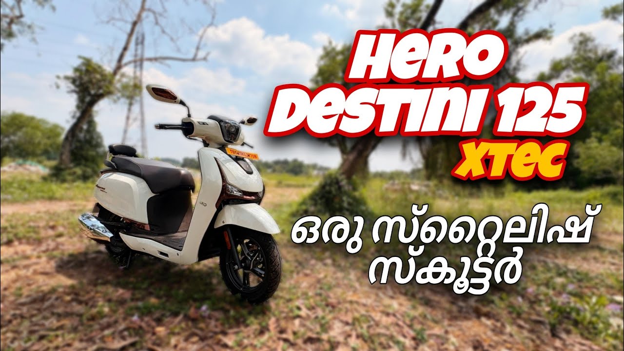 HERO DESTINI 125 XTEC MALAYALAM REVIEW