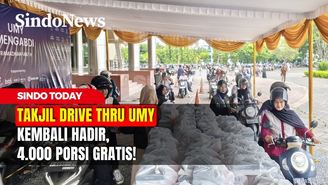 Serbu! Takjil Drive Thru UMY Kembali Hadir, 4.000 Porsi Gratis! | Sindo Today | 21/02
