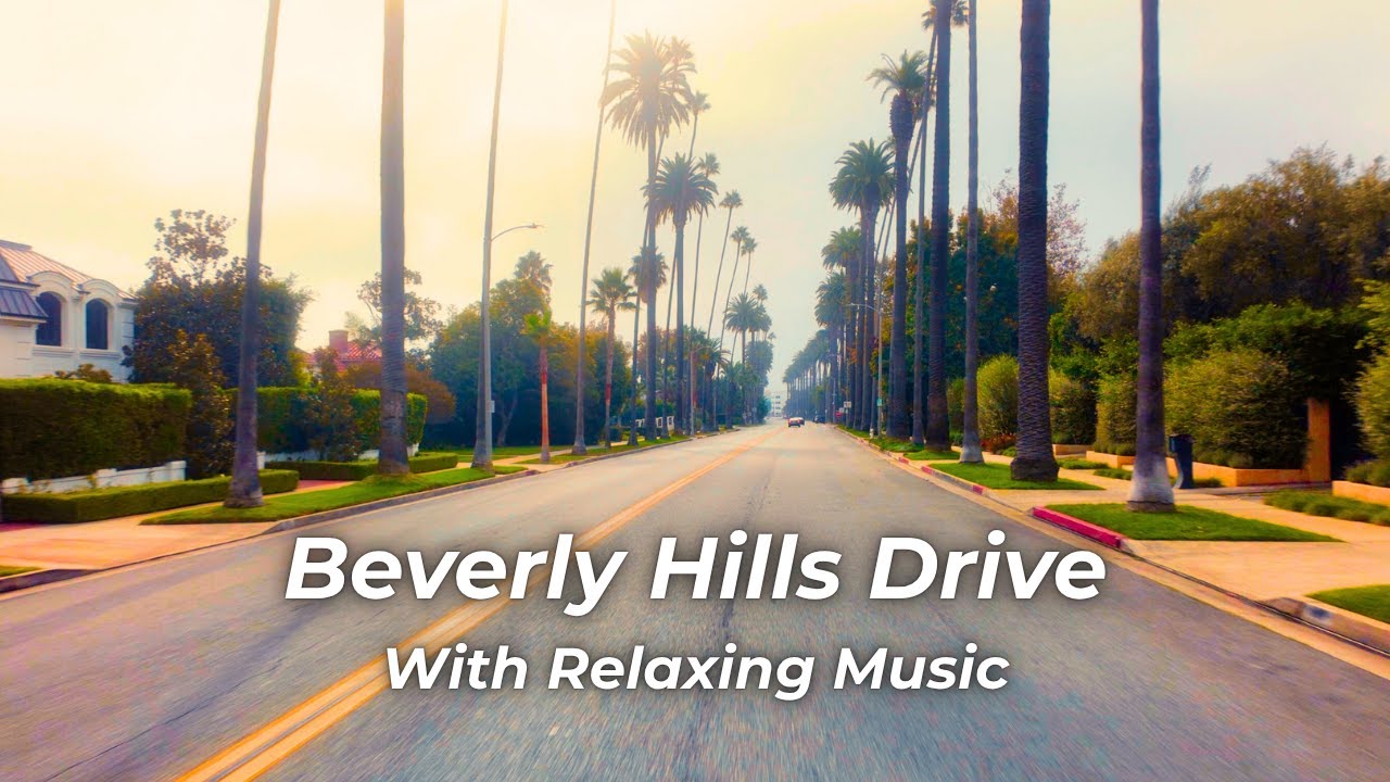 Driving Luxurious Beverly Hills Flats | 4K Drive with Relaxing Jazz and Classical Music