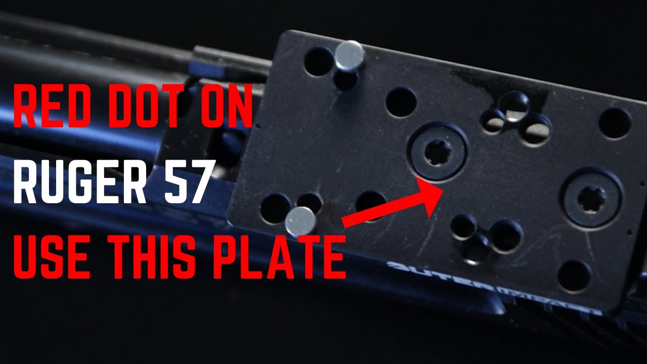 Mount Any Red Dot On Ruger 57 With This Optic Plate
