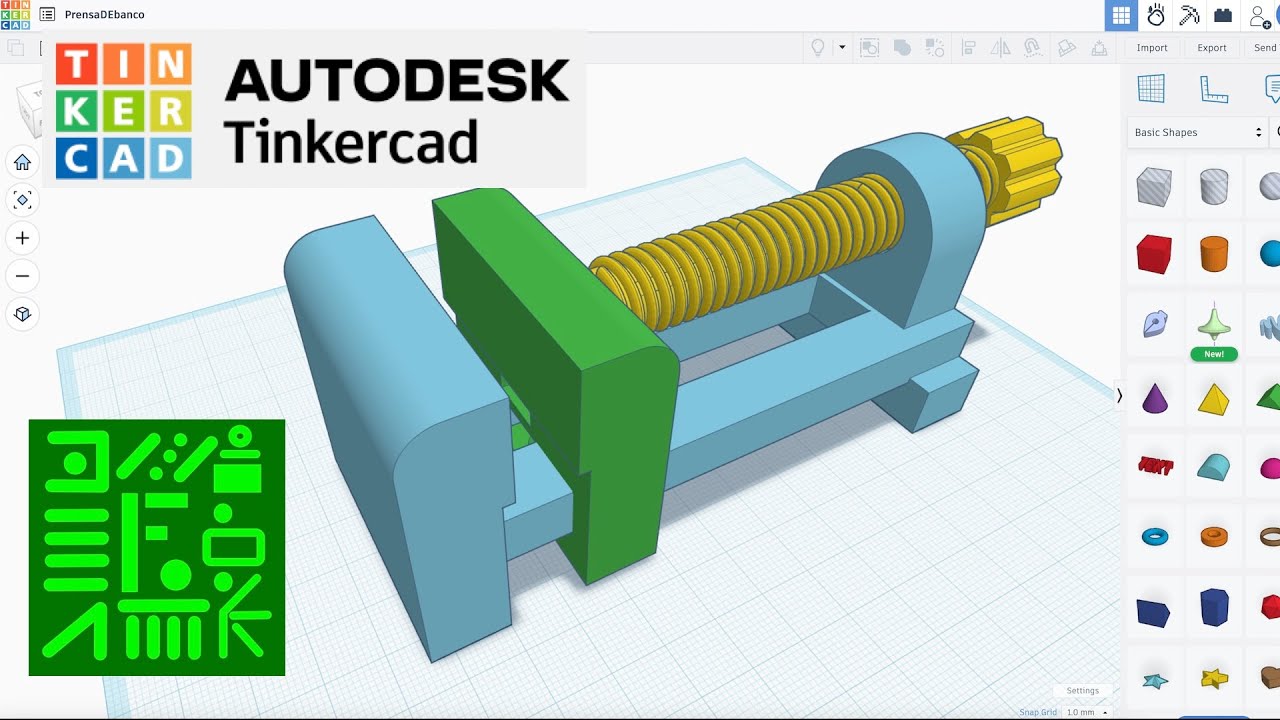 Prensa De Banco en Tinkercad para impresión 3D