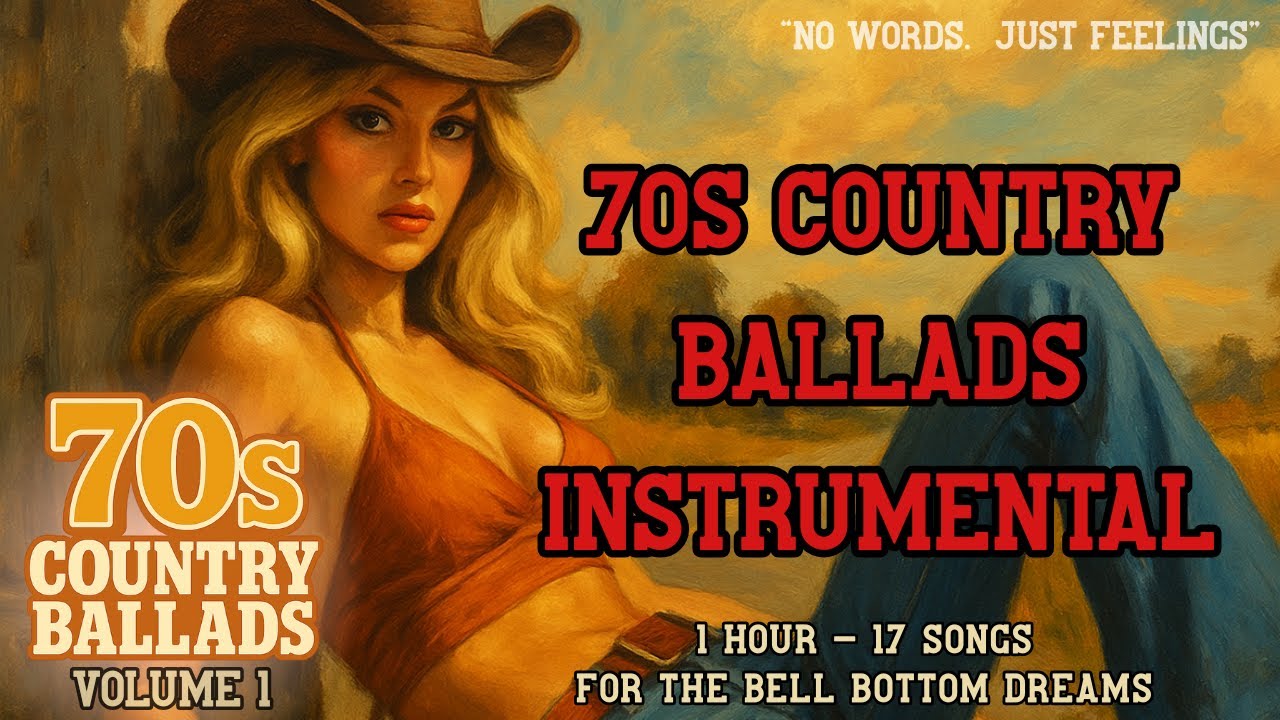 70s Country Instrumental Ballads - 1 Hour - 17 New Songs, Nostalgic Sound - Volume 1