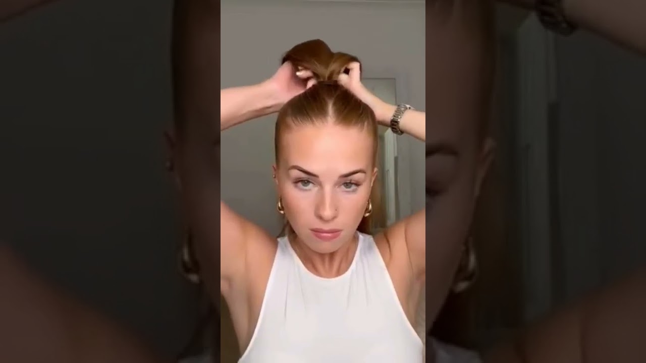 Queue de Cheval Haute Style #hairstyle #coiffurefemme #queue#hairstyleshorts #partywearhairstyle