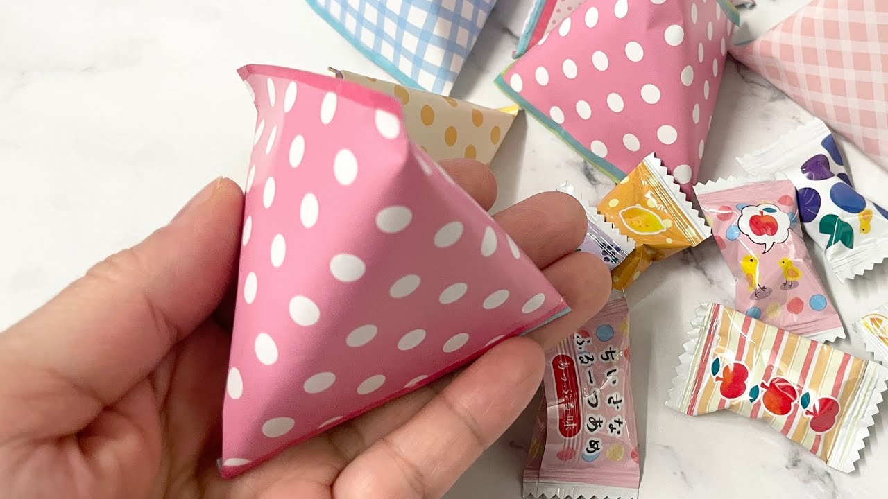 DIY 禮物袋 糖果袋 摺紙 紙袋 包裝 origami gift bag 愉樂生活