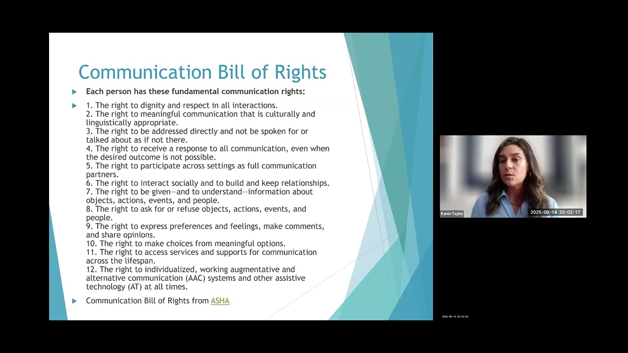 Beyond Speech: Helping Non speaking Children Communicate- Ms. Karen Taylor
