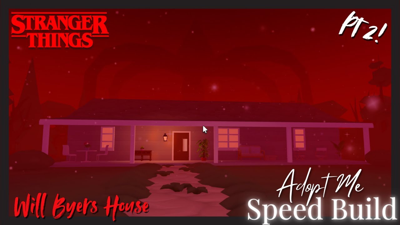 Stranger Things Will Byers house Speed Build Part 2 Interior🍓Roblox Adopt Me🍓Tutorial