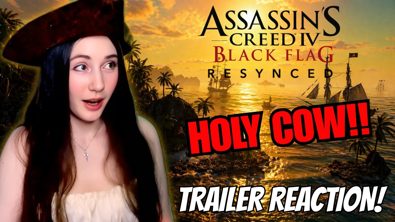 HOLY COW!!! Assassin's Creed Black Flag Resynced | Trailer Reaction
