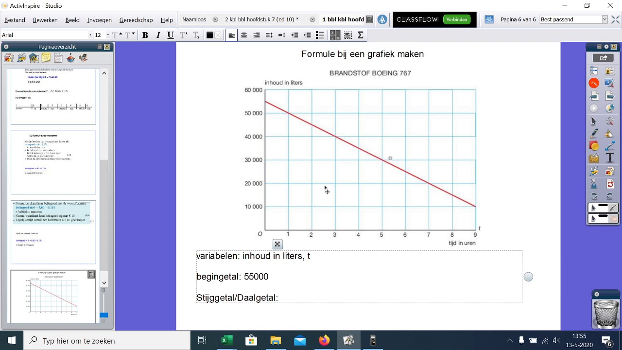 formule maken bij grafiek